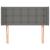 Tăblie de pat cu aripioare gri închis 93x16x78/88 cm textil GartenMobel Dekor