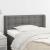 Tăblie de pat cu aripioare gri închis 103x16x78/88 cm textil GartenMobel Dekor