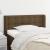 Tăblie de pat cu aripioare maro închis 103x16x78/88 cm textil GartenMobel Dekor