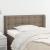 Tăblie de pat cu aripioare gri taupe 103x16x78/88 cm textil GartenMobel Dekor