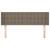 Tăblie de pat cu aripioare gri taupe 147x16x78/88 cm textil GartenMobel Dekor
