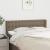 Tăblie de pat cu aripioare gri taupe 147x16x78/88 cm textil GartenMobel Dekor