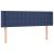 Tăblie de pat cu aripioare, albastru, 147x16x78/88 cm textil GartenMobel Dekor