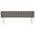 Tăblie de pat cu aripioare gri închis 163x16x78/88 cm textil GartenMobel Dekor