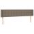 Tăblie de pat cu aripioare gri taupe 163x16x78/88 cm textil GartenMobel Dekor