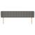 Tăblie de pat cu aripioare gri închis 183x16x78/88 cm textil GartenMobel Dekor