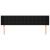 Tăblie de pat cu aripioare negru 183x16x78/88 cm textil GartenMobel Dekor