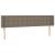 Tăblie de pat cu aripioare gri taupe 183x16x78/88 cm textil GartenMobel Dekor