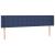 Tăblie de pat cu aripioare, albastru, 183x16x78/88 cm textil GartenMobel Dekor