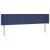 Tăblie de pat cu aripioare, albastru, 203x16x78/88 cm textil GartenMobel Dekor