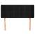 Tăblie de pat cu aripioare negru 83x16x78/88 cm catifea GartenMobel Dekor