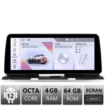 Navigație dedicată Edotec pentru BMW Seria 6 F06, Android 10.25 inch, 4GB+64GB, 4G, BT