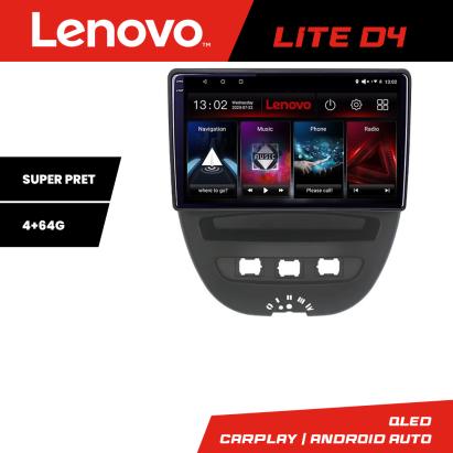 Navigație Android 4+64G QLED pentru Citroen C1 Peugeot 107 Toyota Aygo 2005-2014