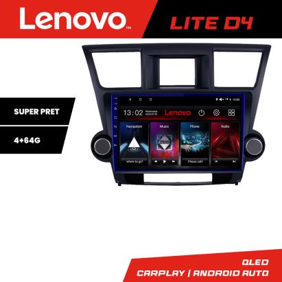 Navigație Android Toyota Highlander 2007-2013 GPS 4GB+64GB Lenovo