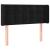 Tăblie de pat cu aripioare negru 93x16x78/88 cm catifea GartenMobel Dekor