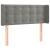 Tăblie de pat cu aripioare gri deschis 103x16x78/88 cm catifea GartenMobel Dekor