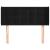 Tăblie de pat cu aripioare negru 103x16x78/88 cm catifea GartenMobel Dekor