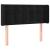 Tăblie de pat cu aripioare negru 103x16x78/88 cm catifea GartenMobel Dekor