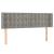 Tăblie de pat cu aripioare gri deschis 147x16x78/88 cm catifea GartenMobel Dekor