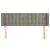 Tăblie de pat cu aripioare gri deschis 147x16x78/88 cm catifea GartenMobel Dekor
