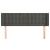 Tăblie de pat cu aripioare gri închis 147x16x78/88 cm catifea GartenMobel Dekor