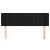 Tăblie de pat cu aripioare negru 147x16x78/88 cm catifea GartenMobel Dekor