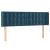 Tăblie pat cu aripioare albastru închis 147x16x78/88 cm catifea GartenMobel Dekor