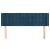 Tăblie pat cu aripioare albastru închis 147x16x78/88 cm catifea GartenMobel Dekor