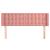 Tăblie de pat cu aripioare roz 147x16x78/88 cm catifea GartenMobel Dekor