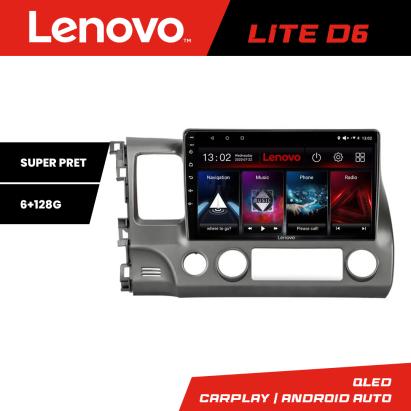 Navigație Android Lenovo 6+128 GB pentru Honda Civic Sedan 2005-2011