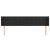 Tăblie de pat cu aripioare negru 163x16x78/88 cm catifea GartenMobel Dekor