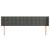 Tăblie de pat cu aripioare gri închis 183x16x78/88 cm catifea GartenMobel Dekor