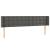 Tăblie de pat cu aripioare gri închis 183x16x78/88 cm catifea GartenMobel Dekor