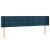 Tăblie pat cu aripioare albastru închis 183x16x78/88 cm catifea GartenMobel Dekor