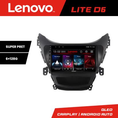 Navigație Hyundai Elantra 2011-2013 Lenovo Lite D6, Android, 6+128 GB