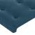Tăblie pat cu aripioare albastru închis 203x16x78/88 cm catifea GartenMobel Dekor