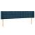 Tăblie pat cu aripioare albastru închis 203x16x78/88 cm catifea GartenMobel Dekor
