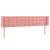 Tăblie de pat cu aripioare roz 203x16x78/88 cm catifea GartenMobel Dekor