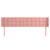 Tăblie de pat cu aripioare roz 203x16x78/88 cm catifea GartenMobel Dekor