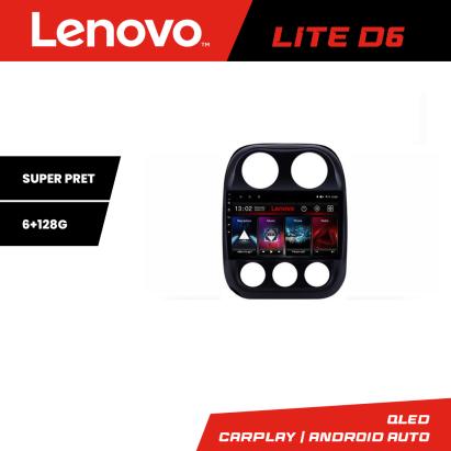 Navigatie Android Lenovo Lite D6 pentru Jeep Compass 2010-2016, 6+128GB