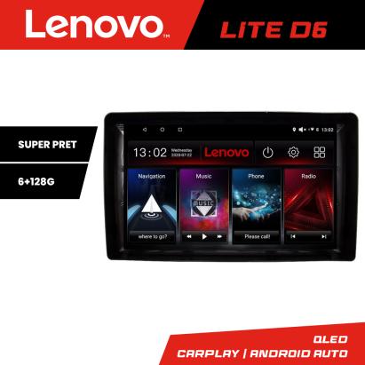 Navigație auto universală 2DIN Lenovo Lite D6, Android, 6GB RAM, 128GB