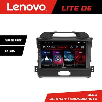 Navigație Android Lenovo Lite D6 pentru Kia Sportage 2010-2016, 6+128 GB