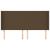 Tăblie de pat cu aripioare maro închis 163x16x118/128 cm textil GartenMobel Dekor