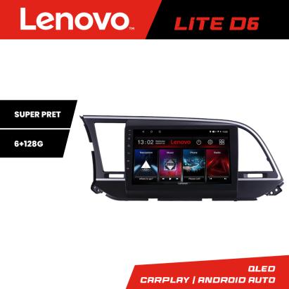 Navigație Android Hyundai Elantra 2015-2018 Lenovo Lite D6 6GB RAM 128GB