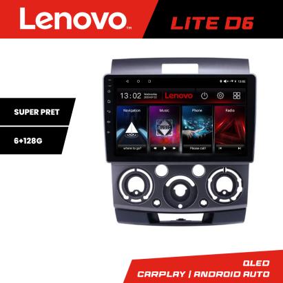 Navigație Android Lenovo 6+128 GB pentru Ford Ranger și Mazda BT50 2007-2012