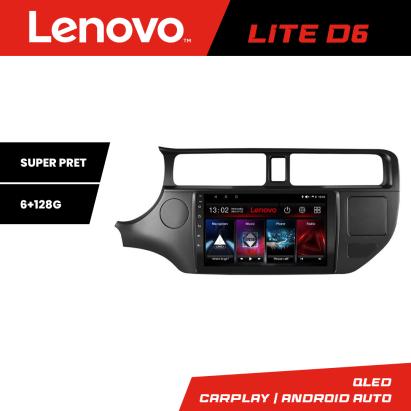 Navigatie Android Lenovo Lite D6 pentru Kia Rio 2011-2014, 6GB RAM, 128GB