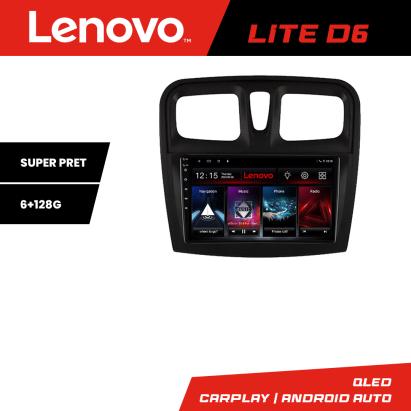 Navigație Android Dacia Sandero 2012-2020, GPS, CarPlay, 6+128GB Lenovo