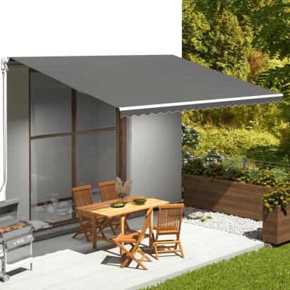 Pânză de rezervă copertină, antracit, 5x3,5 m GartenMobel Dekor