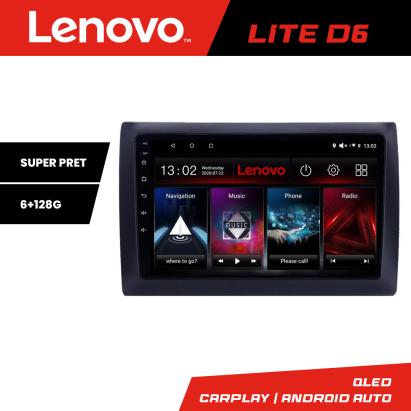 Navigație auto Fiat Stilo Lenovo Lite D6 Android 6+128 GB cu Waze și USB