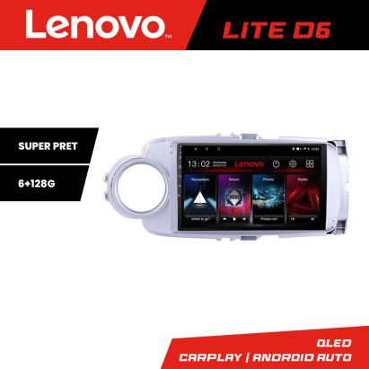 Navigație Toyota Yaris 2010-2018 Lenovo Lite D6, Android, 6GB RAM, 128GB